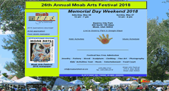 Desktop Screenshot of moabartsfestival.org
